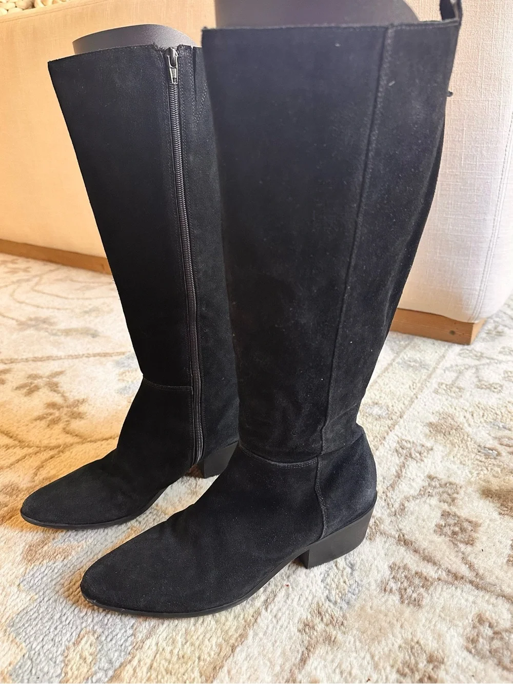 Bandolino Black Suede Boots Size 9